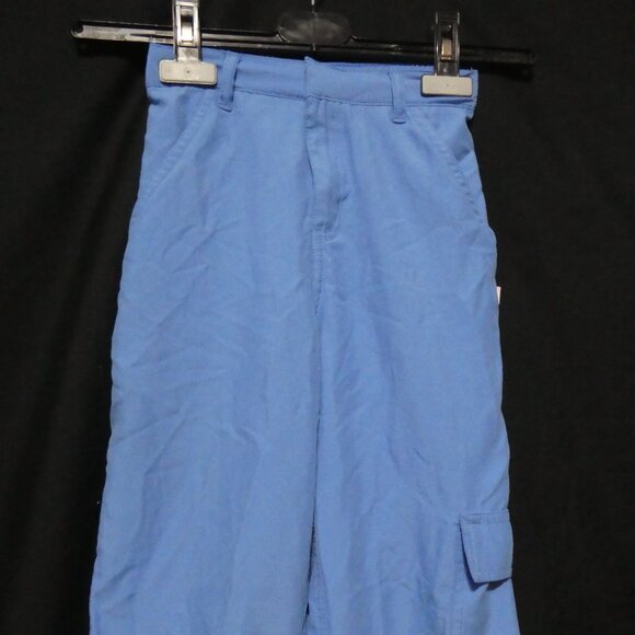 WARDROBE ESSENTIALS | 6x | Girl's Blue Lightweight Cargo Pants | Tie Bottoms - Picture 6 of 16